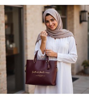 Leather Handbag - ROSE